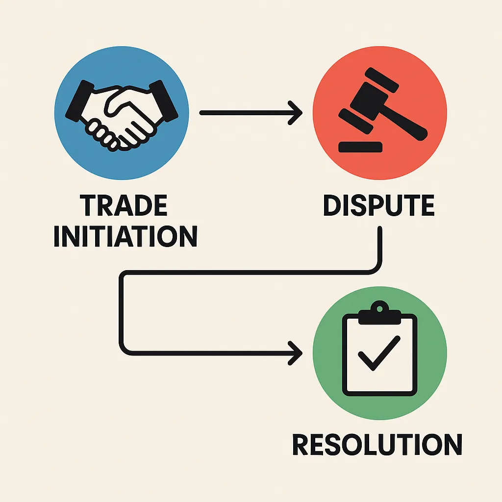 Trade Dispute Timeline Infographic