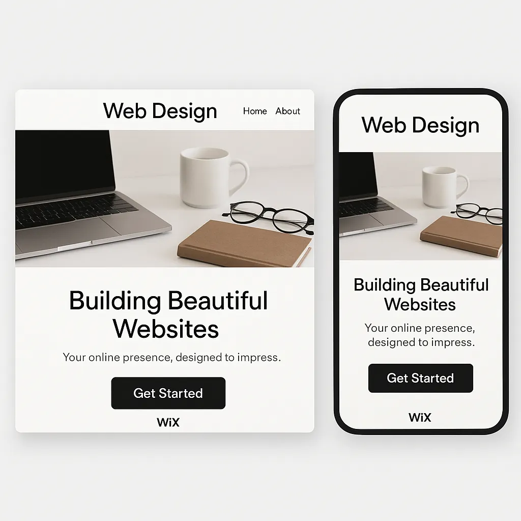Wix Desktop Mobile Comparison