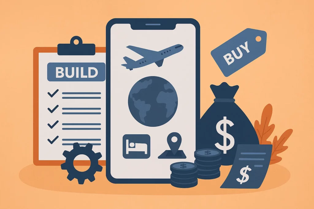 build vs buy travel booking solution