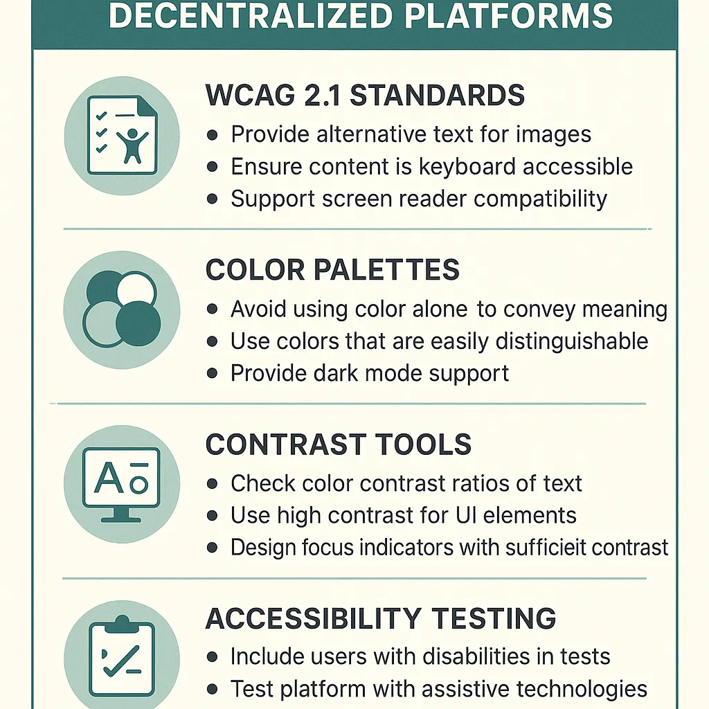 crypto ui accessibility checklist