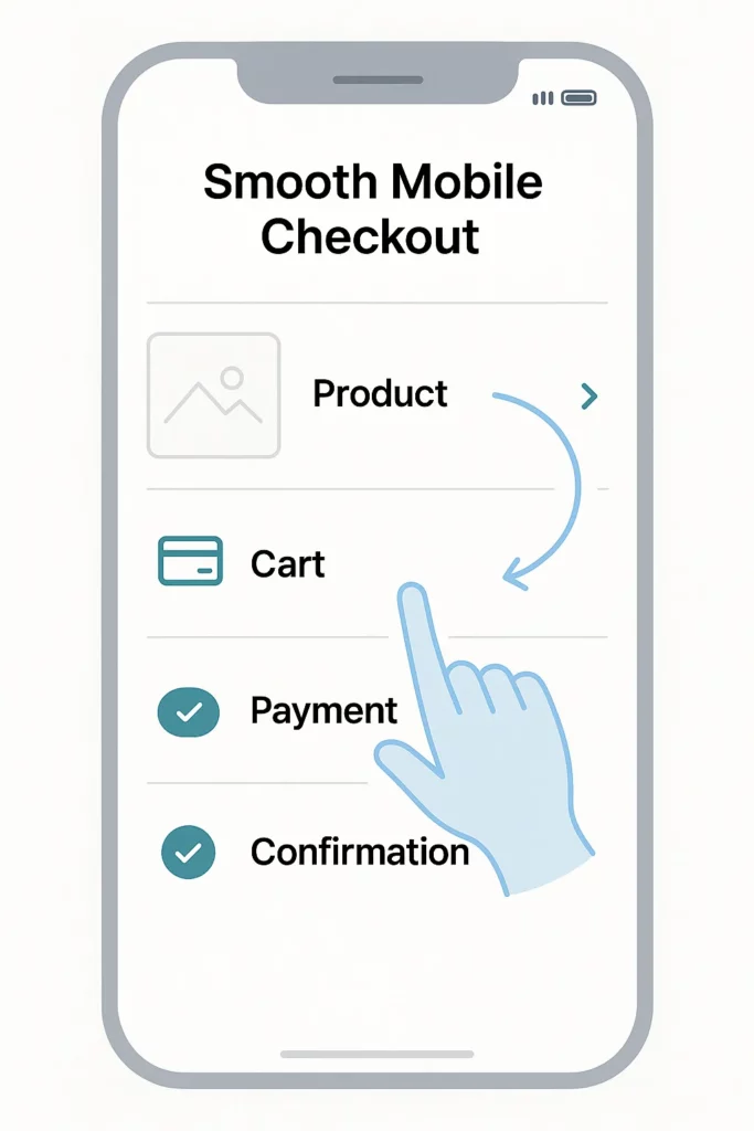 mobile ux checkout flow ecommerce