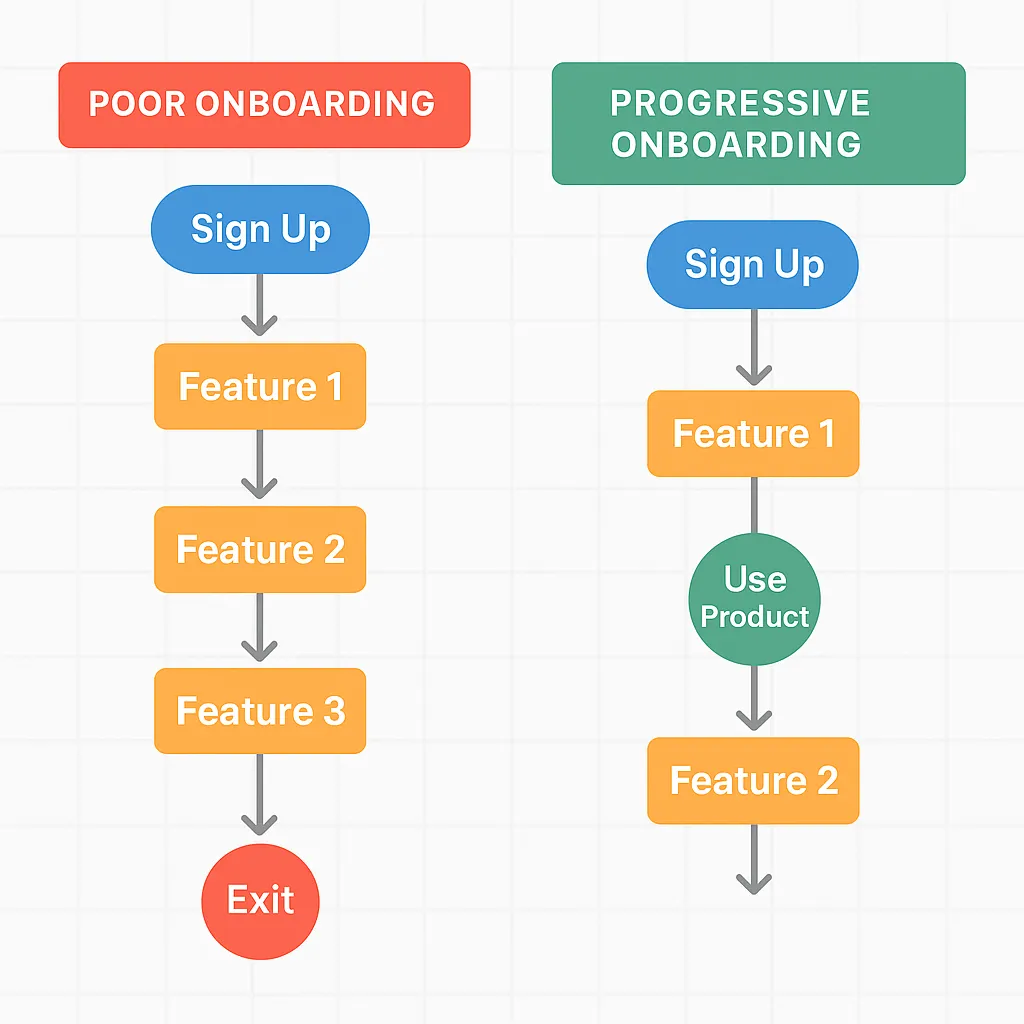 onboarding flow good vs bad money transfer