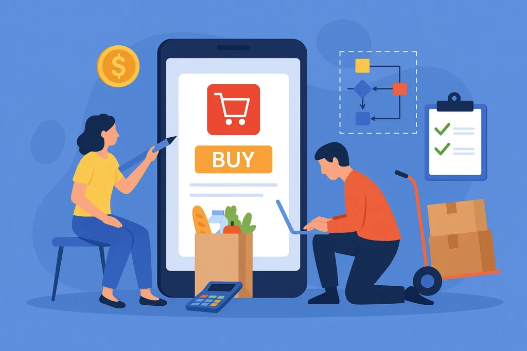 online grocery delivery app development costs