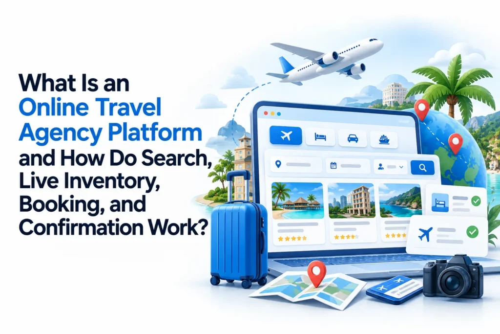 Online travel booking process showing traveler details collection and payment initiation steps