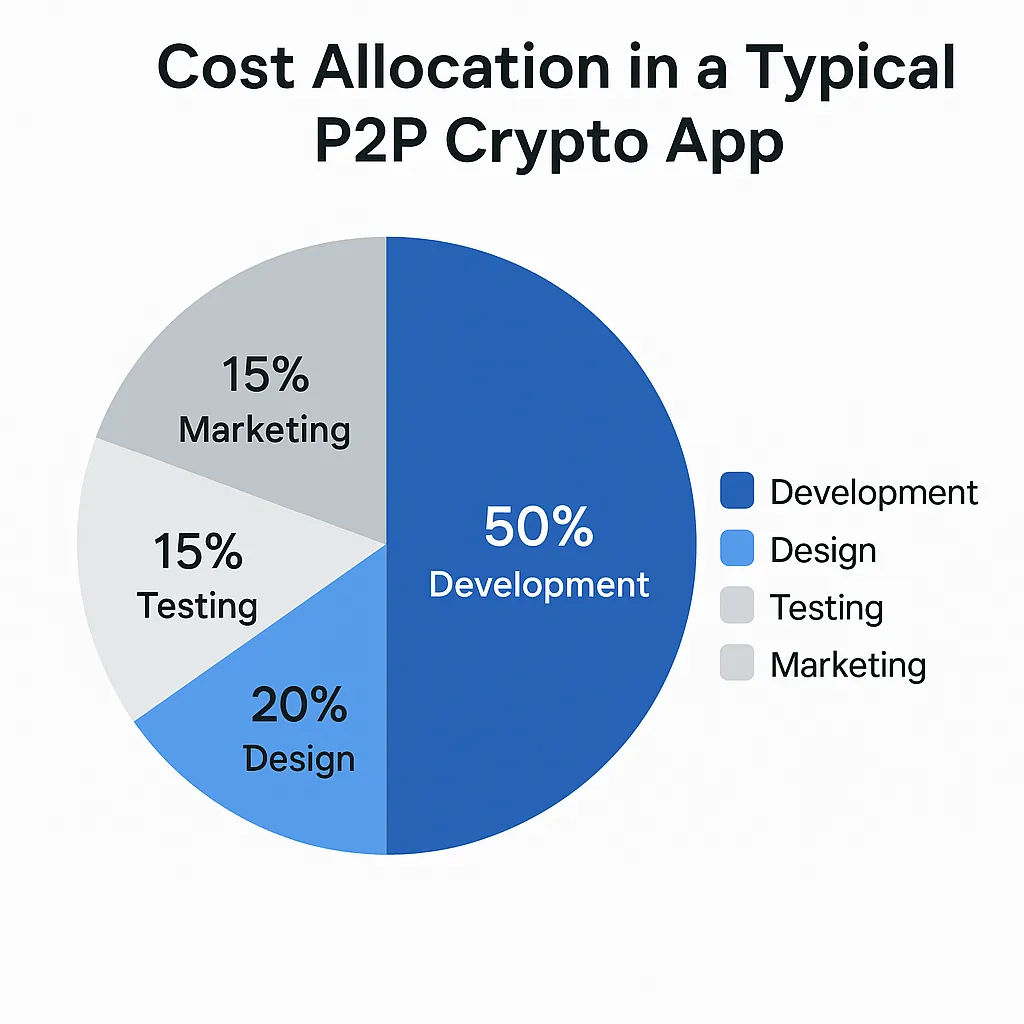 p2p crypto app cost allocation chart