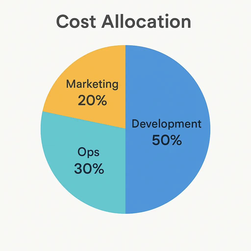 pet care marketplace cost allocation infographic