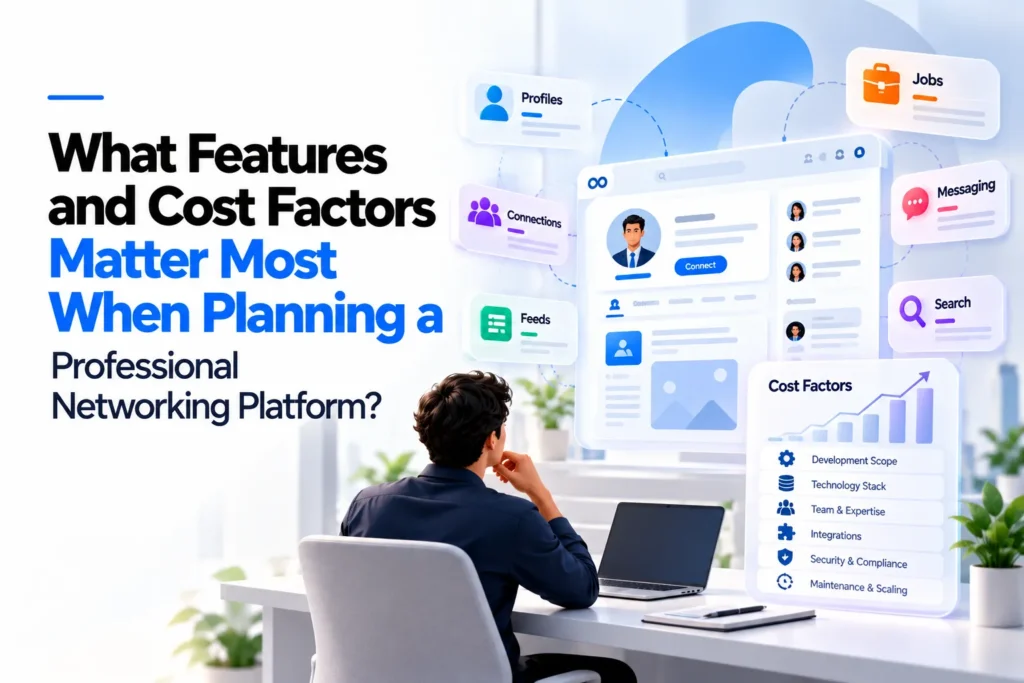 Professional networking platform features and cost factors