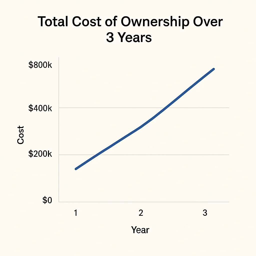 tco ai chatbot line graph 3 years