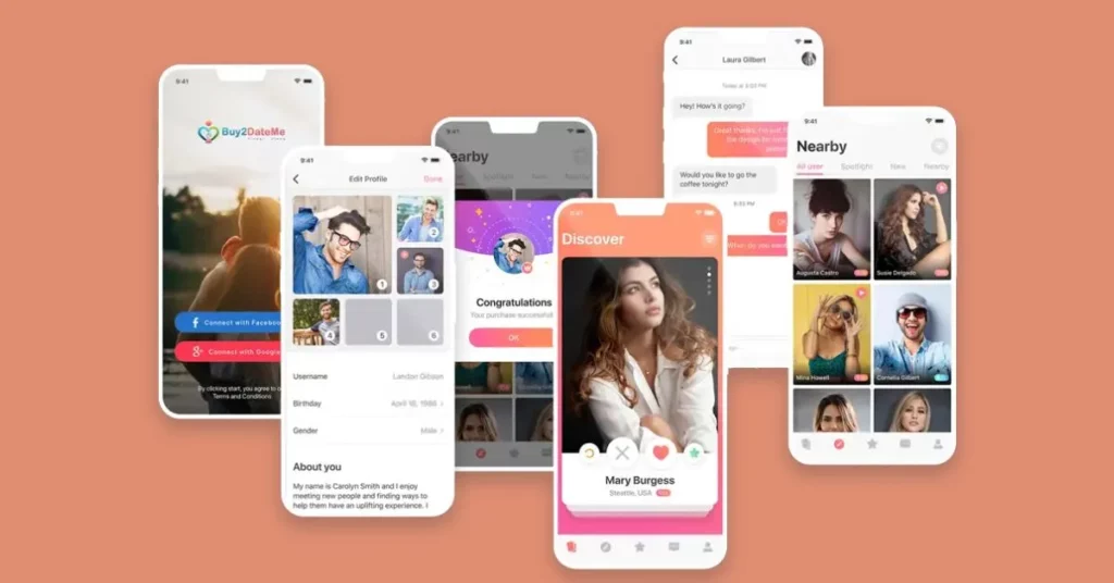 Tinder Clone Script Preview – Swipe, Match, and Chat Interface