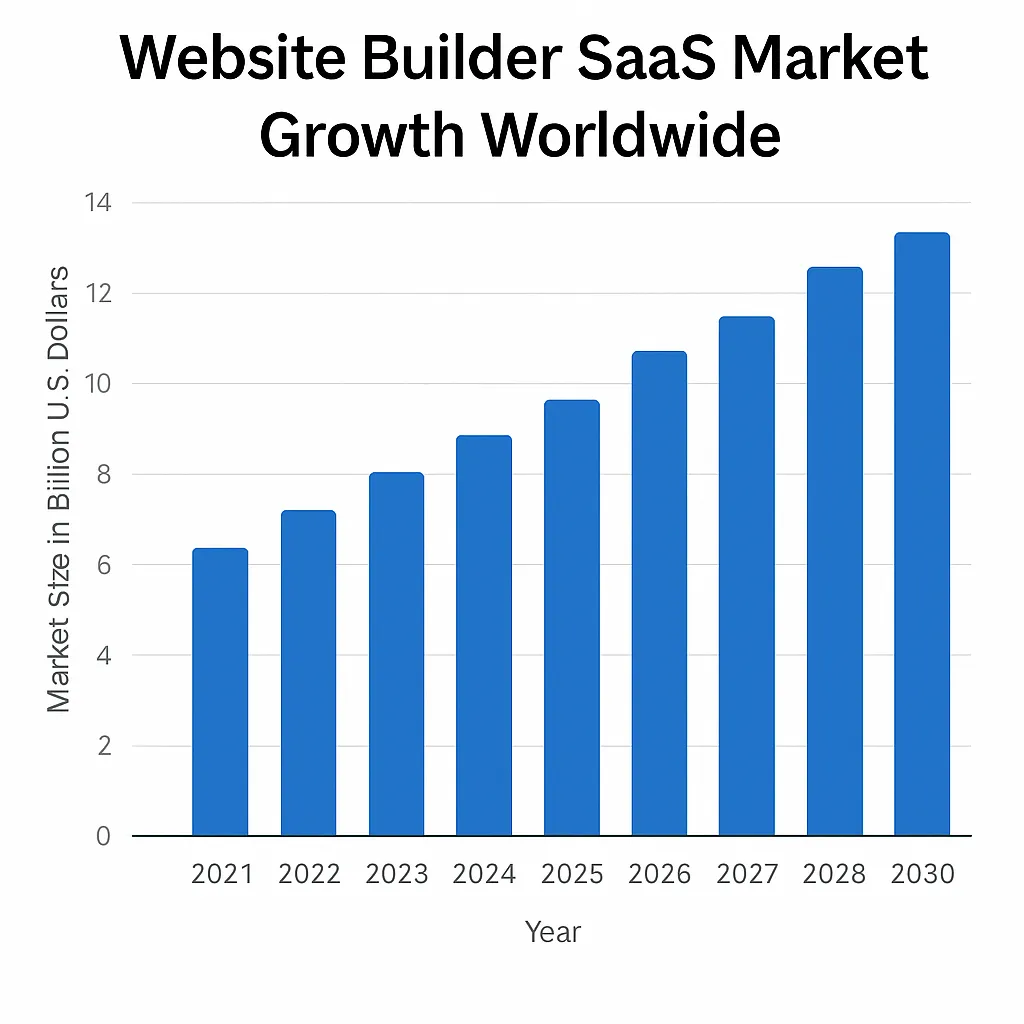 website builder saas market growth 2021 2030