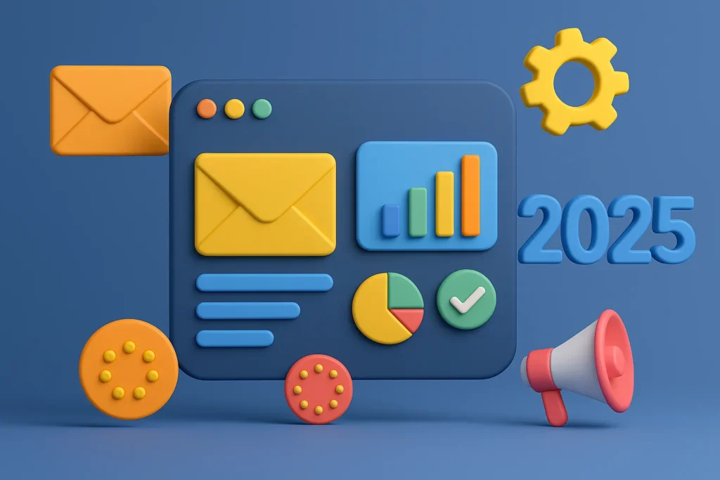 Mailchimp Clone Dashboard Visualization 2025