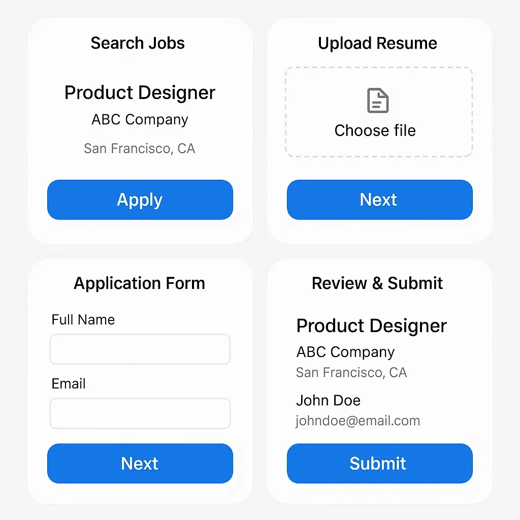 App Job Application UX