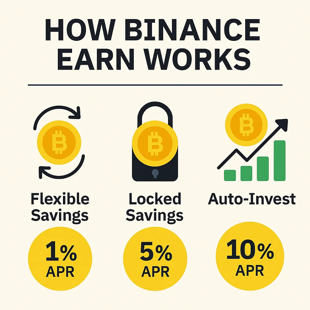 Binance Earn Infographic