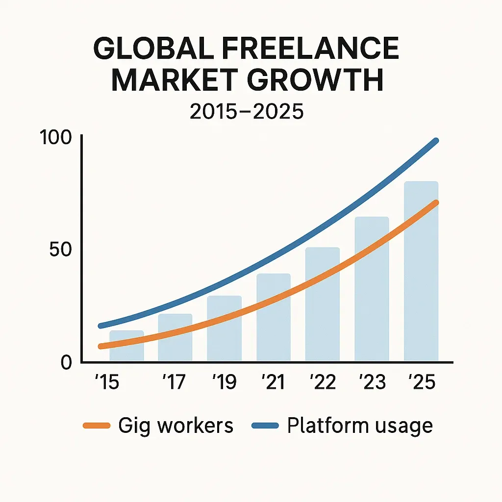 Global Freelance Growth Chart