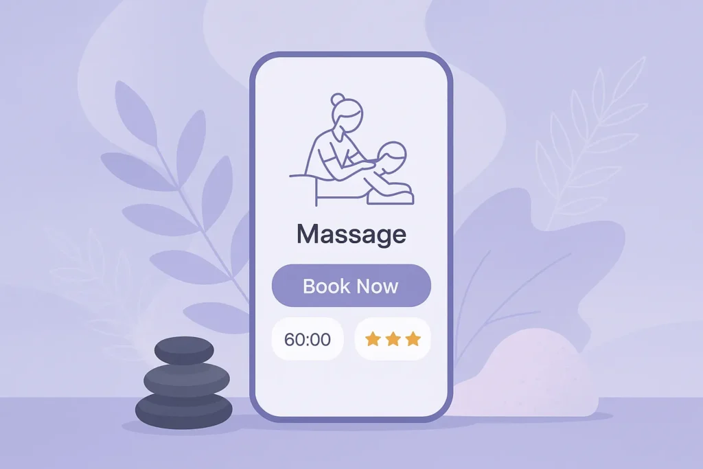 Uber for Massage Clone App Interface Concept