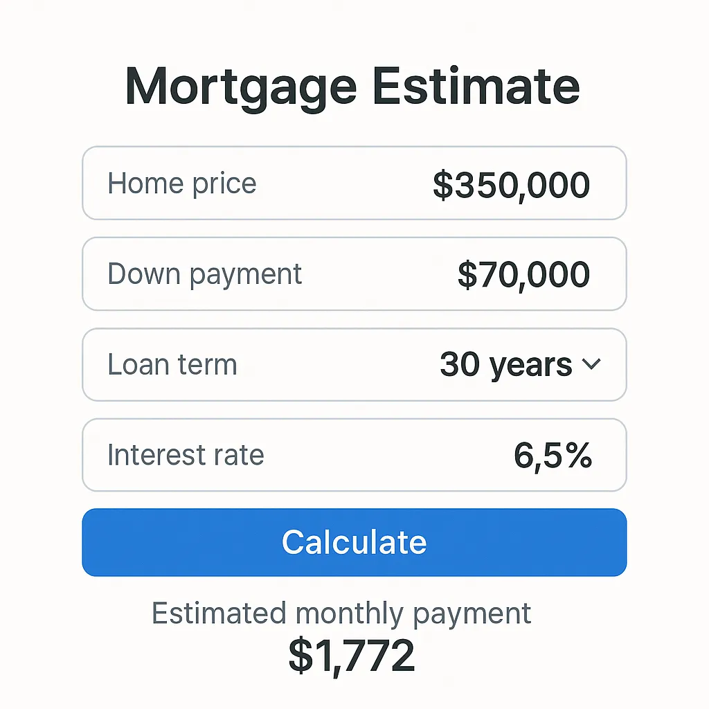 Mortgage Calculator UX Design