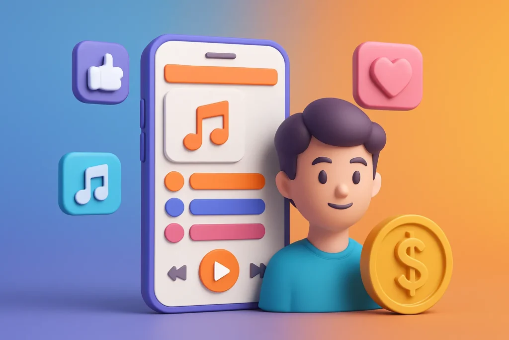8tracks Clone Concept for Music & Playlist Sharing Platforms