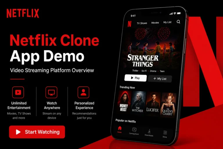 Netflix App Clone Video Overview