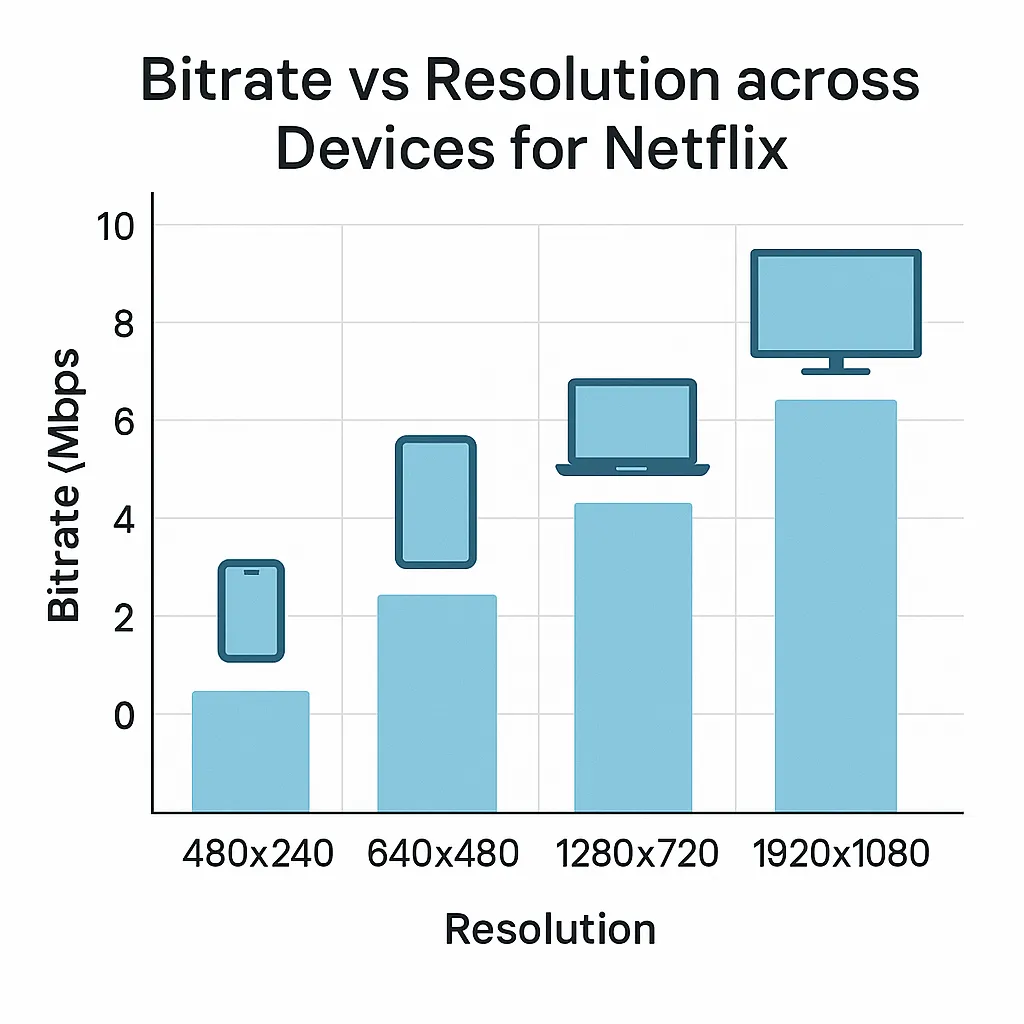 Netflix Bitrate vs Resolution