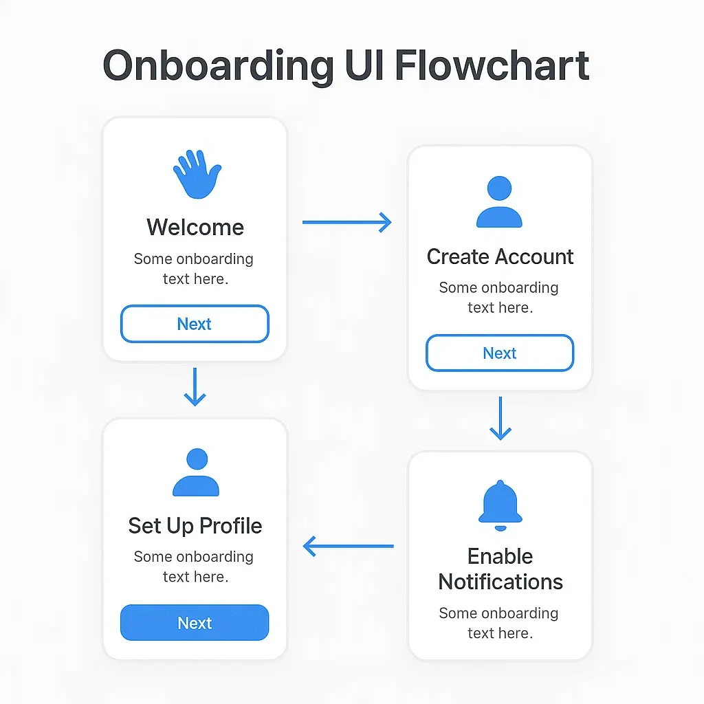 Onboarding UI Flowchart