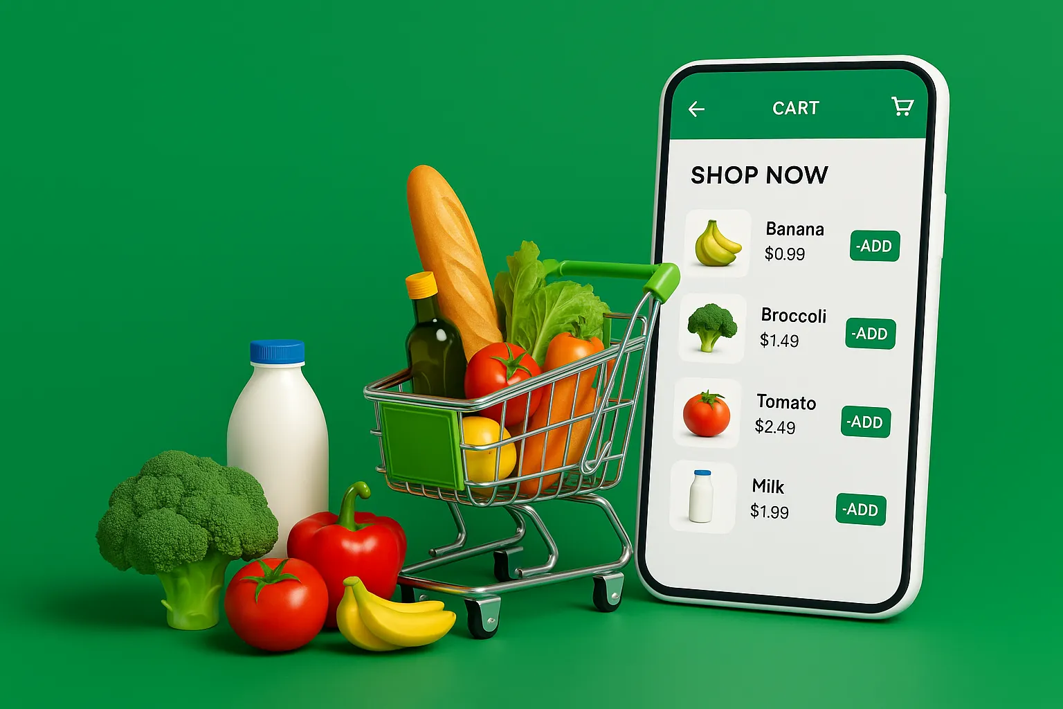 App like BigBasket UI Concept – Online Grocery Shopping Experience