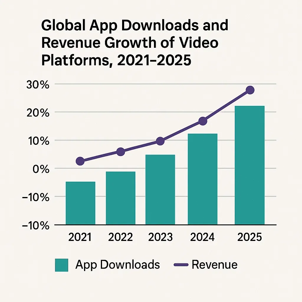Video Platform Growth Graph