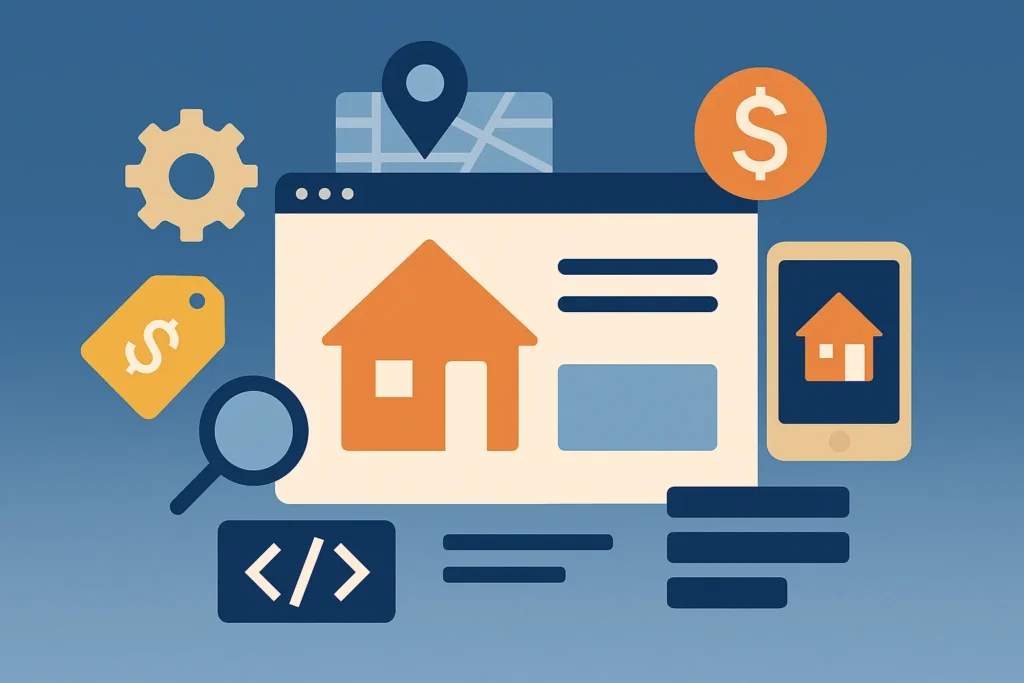 Build a Real Estate App Like Trulia – Developer-Focused Illustration