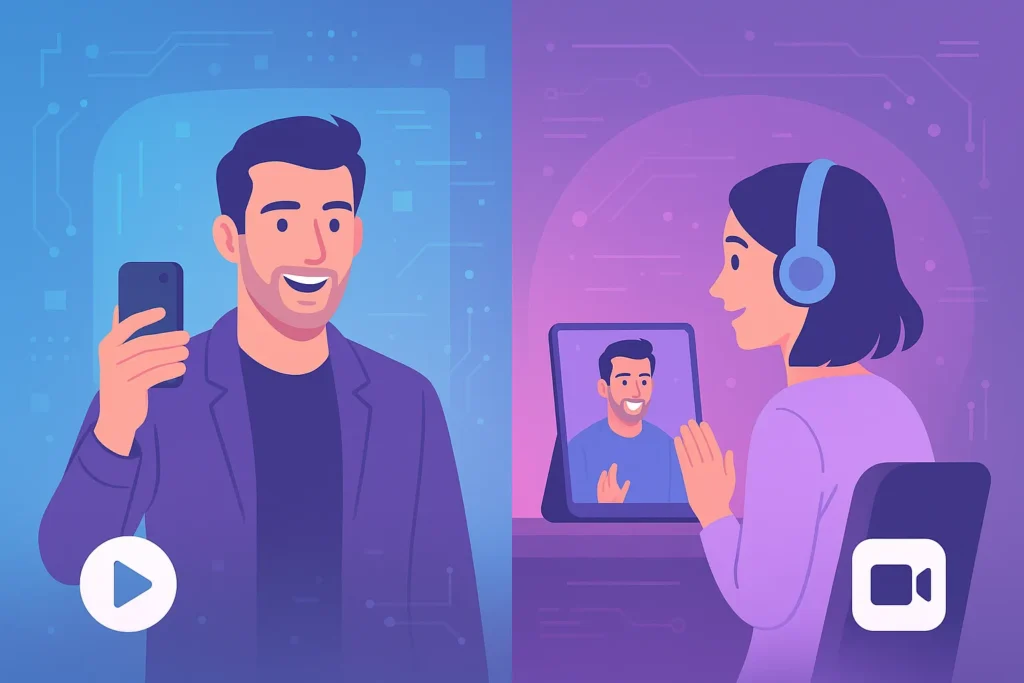 Creative comparison of Cameo and Thrillz celebrity engagement platforms