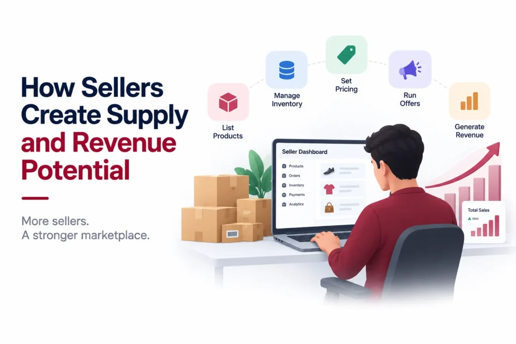 Regional Ecommerce Marketplace Business Model: How Sellers, Buyers, Logistics, and Local Markets Connect 1 How sellers create supply and revenue potential in a multi-vendor ecommerce marketplace