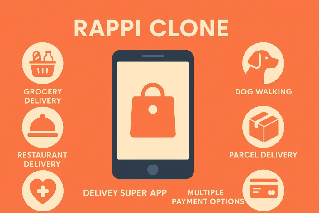 infographic image for rappi clone