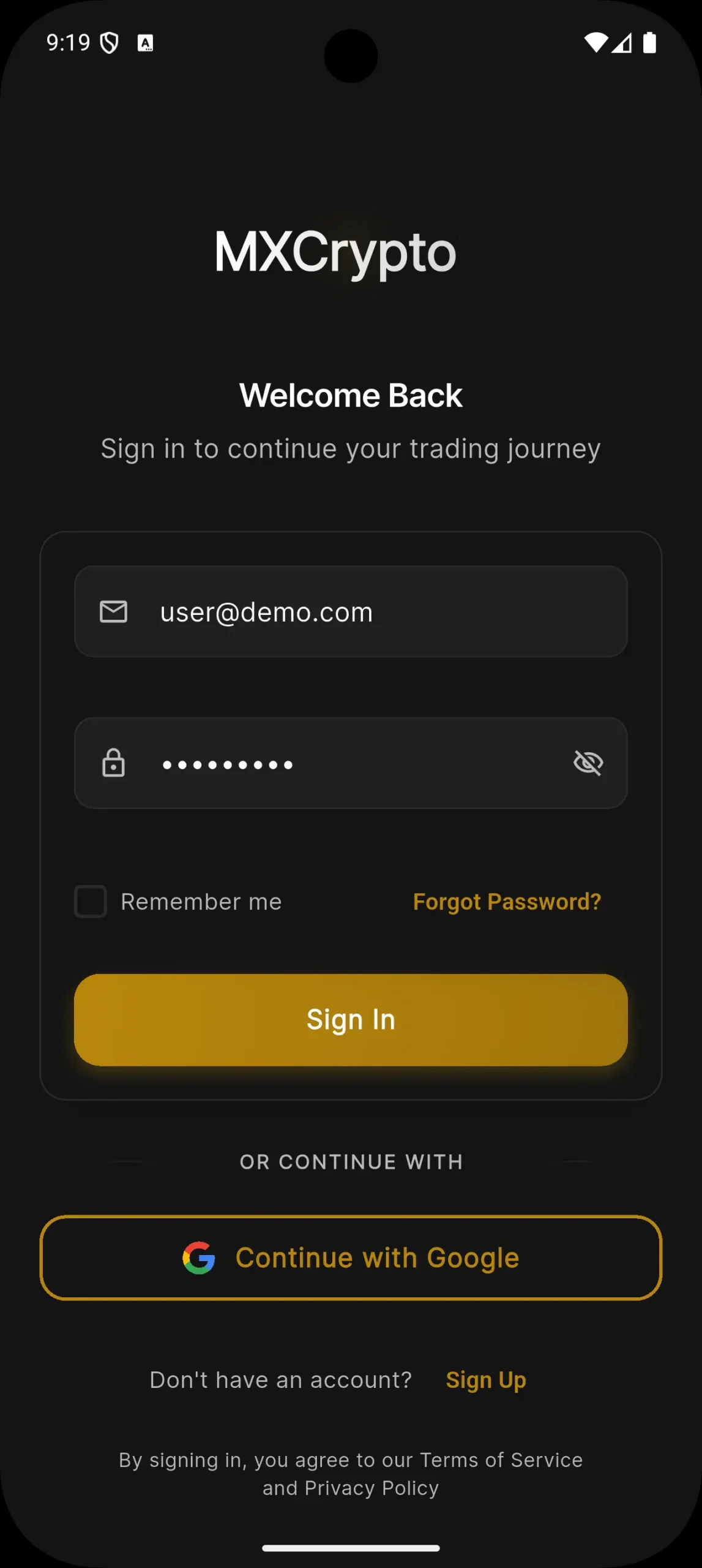 Binance Clone App Screen 3 scaled