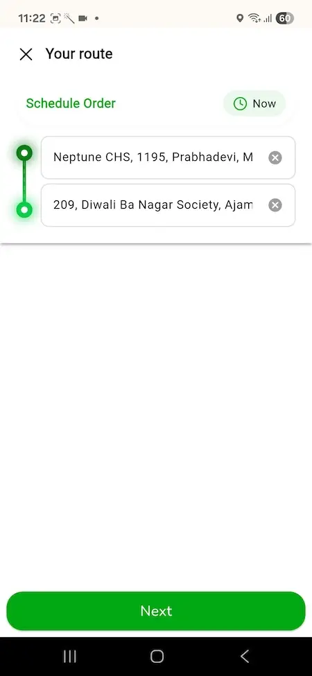 Gojek Clone App Screen 7