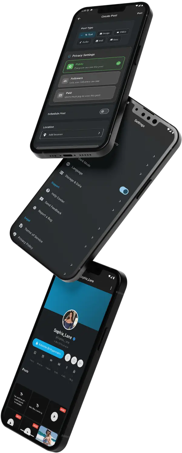 OnlyFans Clone PhoneMockup