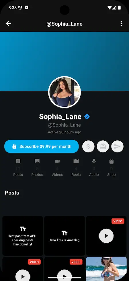 Patreon Clone App Screen 14