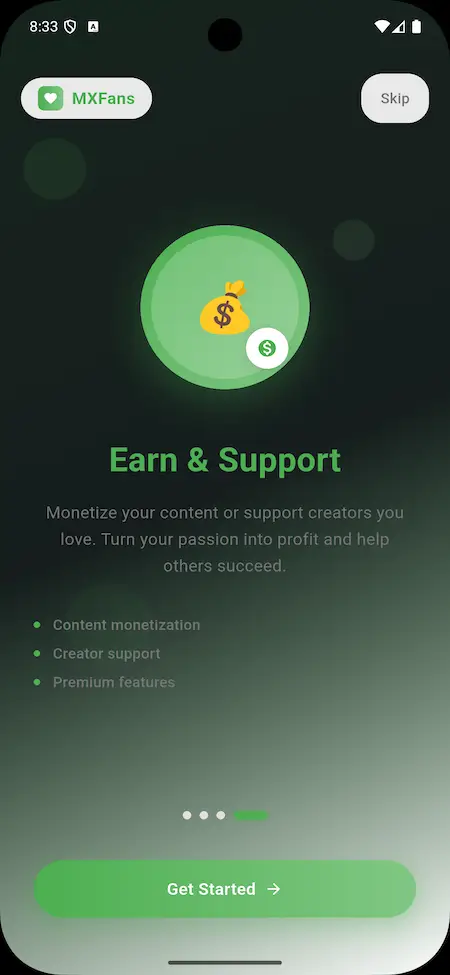 Patreon Clone App Screen 6