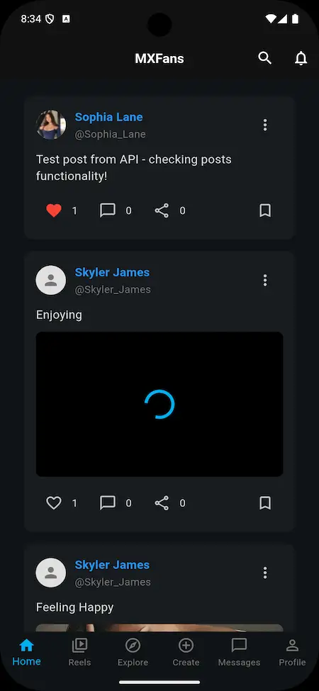 Patreon Clone App Screen 8