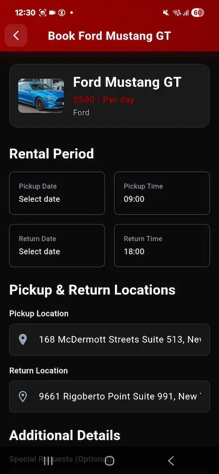 Turo Clone App Screen 13