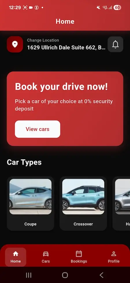 Turo Clone App Screen 3