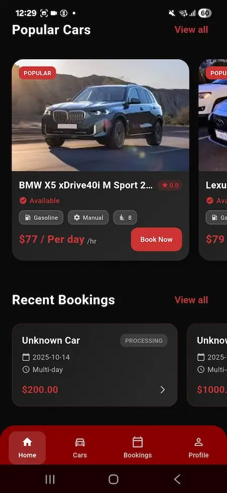 Turo Clone App Screen 5