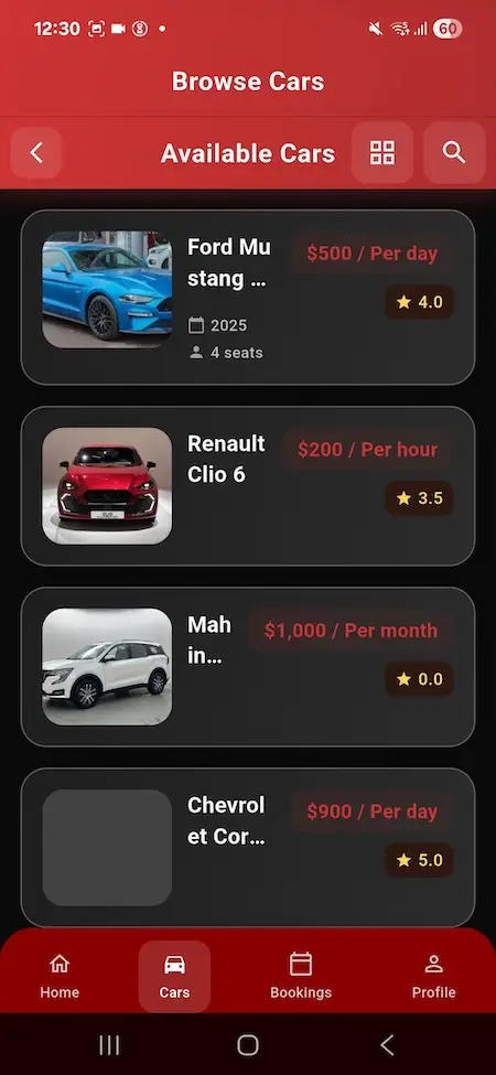 Turo Clone App Screen 8