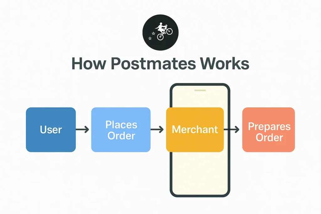how postmates works flowchart 2025