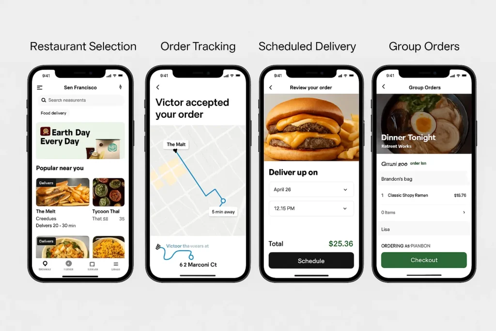 postmates app feature screenshots 2025
