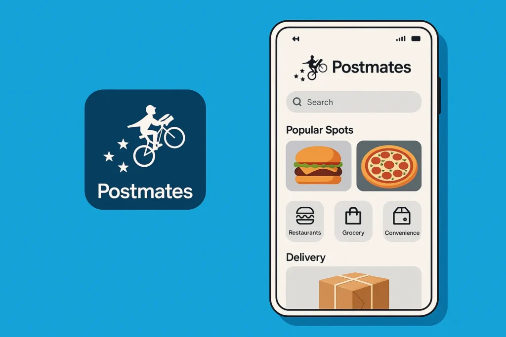 postmates app logo interface 2025