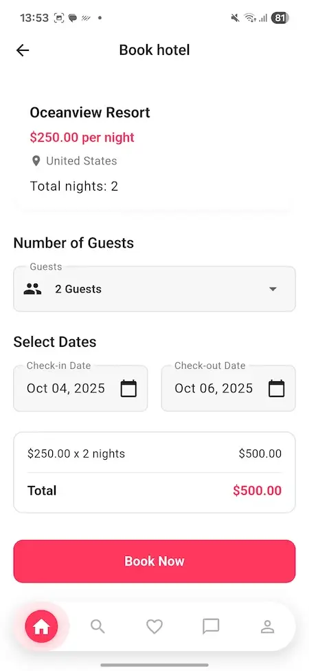 Airbnb Clone App Screen 11