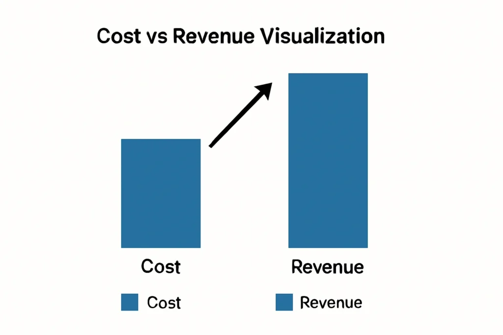 Cost vs Revenue Visualization X