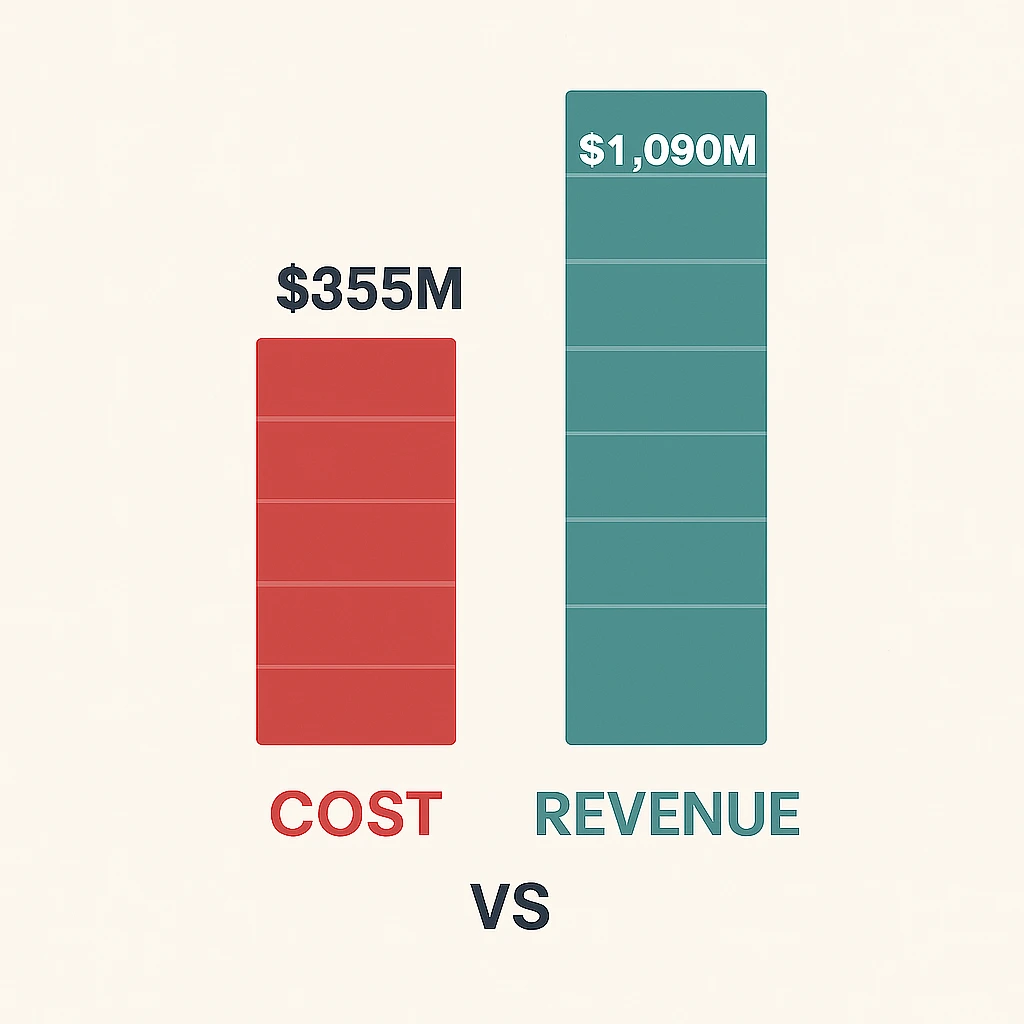 Cost vs revenue thrillz