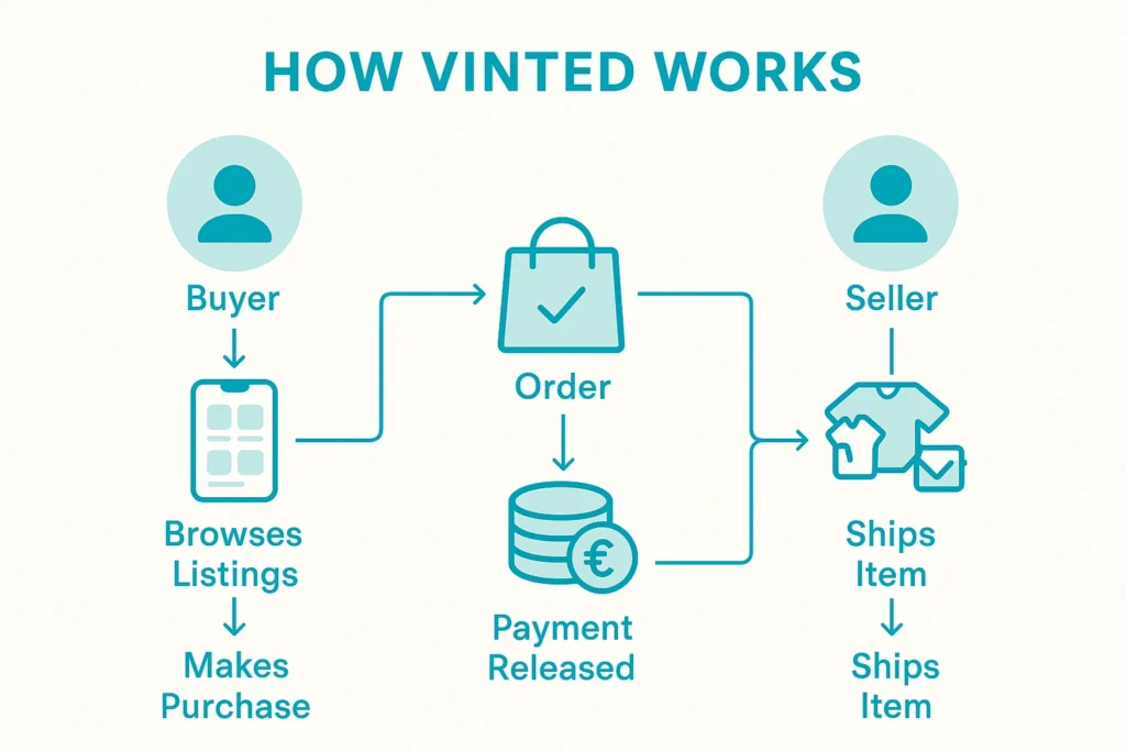 How Vinted Works – Buyer to Seller Flow Explained