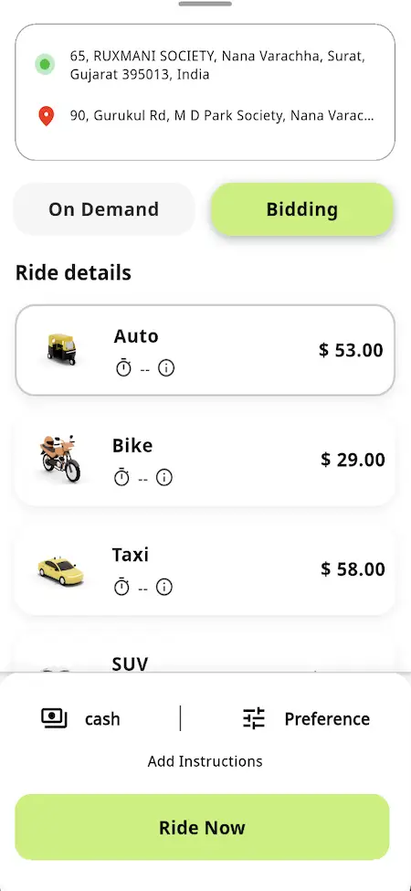 Indrive Clone App Screenshot 9