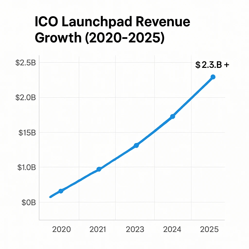 Revenue growth graph 2020–2025 ICO