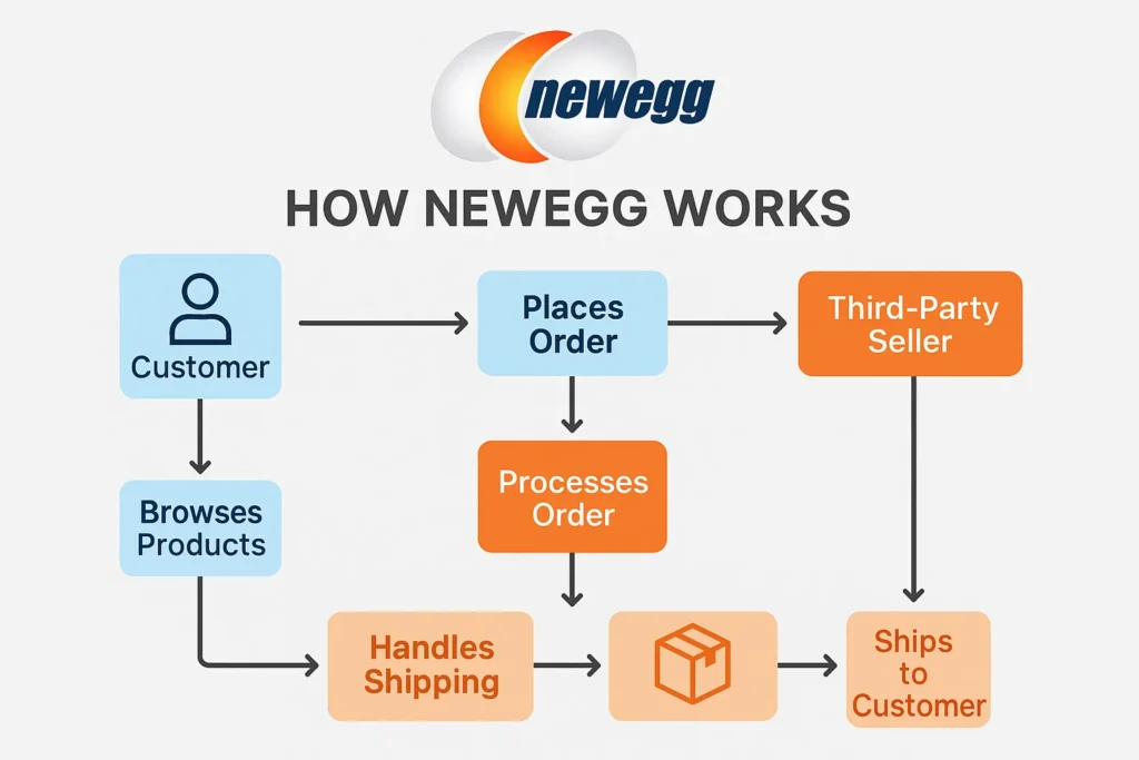 how newegg works diagram